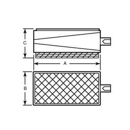 1223467 | MW-2948 --- Mounts - 2948.4 Kg x 203.2 mm x 203.2 mm