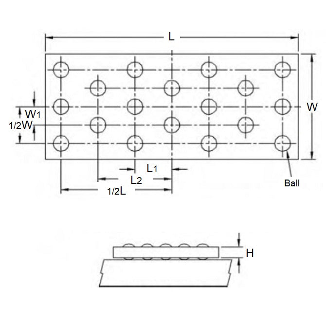 1203331 | BBP1RS (Each) --- Ball Parallels - 152.4x63.5x6.35 mm