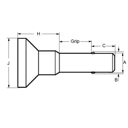 1075073 | BLP-064-0572-MRE-S4 (250 Pcs) --- Ball Lock Pins - 6.35 mm x 57.15 mm 304 Stainless Steel