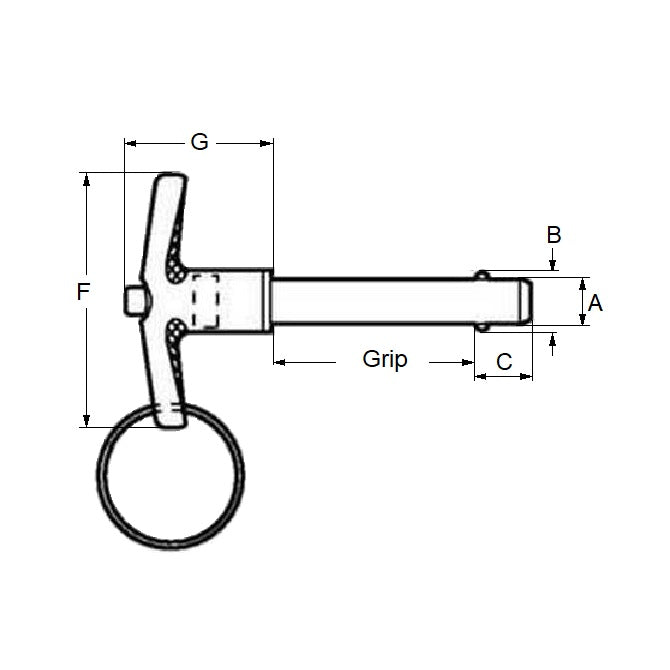 1058201 | BLP-048-0254-TI-S17 --- Pins - 4.76 mm x 25.4 mm 17-4 PH Stainless