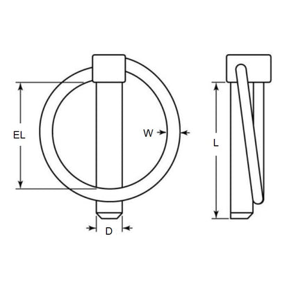 1057518 | LYP-CLK-045-032-S6 --- Pins - 4.5 mm x 32 mm x 2.5 mm