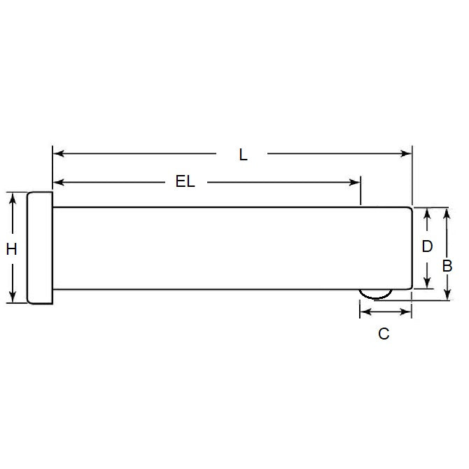 1080072 | BLP-079-0413-CZ --- Clevis Pins - 7.94 mm x 41.27 mm x 50.8