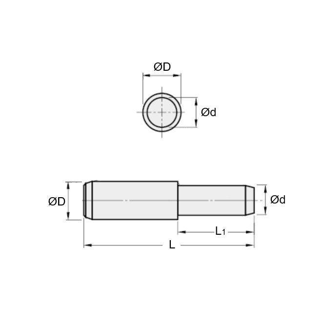 1093888 | DPS100-035-440-1 --- Dowel Pins - 10 mm x 35 mm x 35 mm