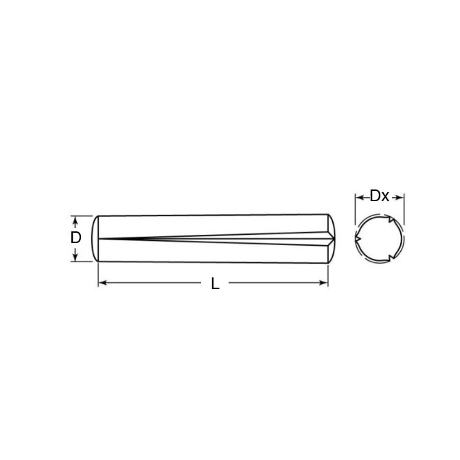 1074955 | GP1-0635-5080-C --- Pins - 6.35 mm x 50.8 mm N/A