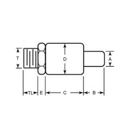 1073549 | BSD-75RS --- Pins - 6.35 mm x 14.288 mm x 38.1 mm