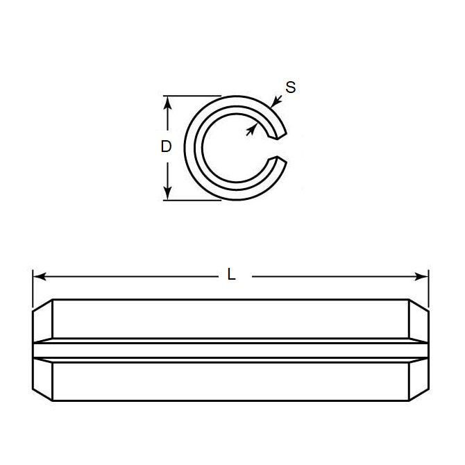 1047743 | RP030-0260-C (20 Pcs) --- Roll Pins - 3 mm x 26 mm x 3.3 mm