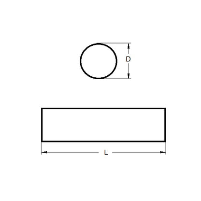 1059293 | RLR-0476-2540-ST-R (50 Pcs) --- Rollers - 4.762 mm x 25.4 mm 63 - 66