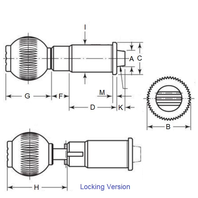 1125025 | PLI-P-120-320-23-SP-BG --- Indexing Precision Plungers - 20 mm x 35 mm x 1.5 N