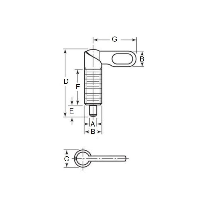 1112284 | PLIT-100-158C-16-G-S3 --- Plungers - 5/8-11 UNC (15.875mm) x 32 mm x 1 N