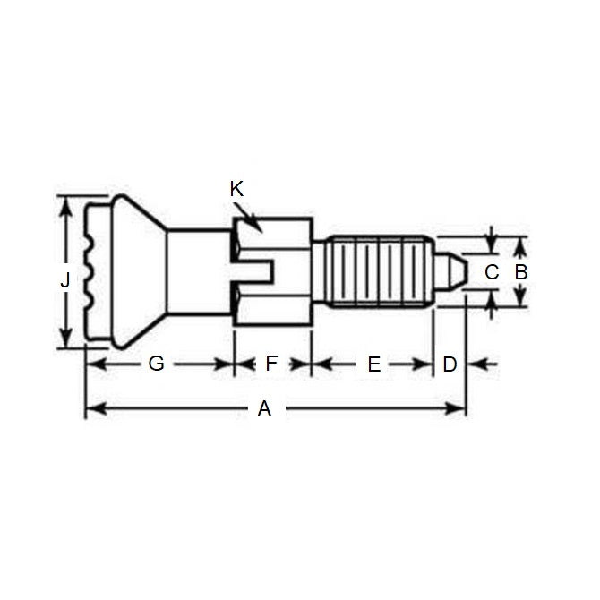 1087820 | PLIT-050-095C-47-LK-S3 --- Indexing Plungers - 3/8-16 UNC (9.53mm) x 17 mm x 0.5 N