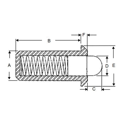 1050570 | PLSP-032-064-AS-004 --- Plungers - 3.18 mm x 6.4 mm x 2.2 N