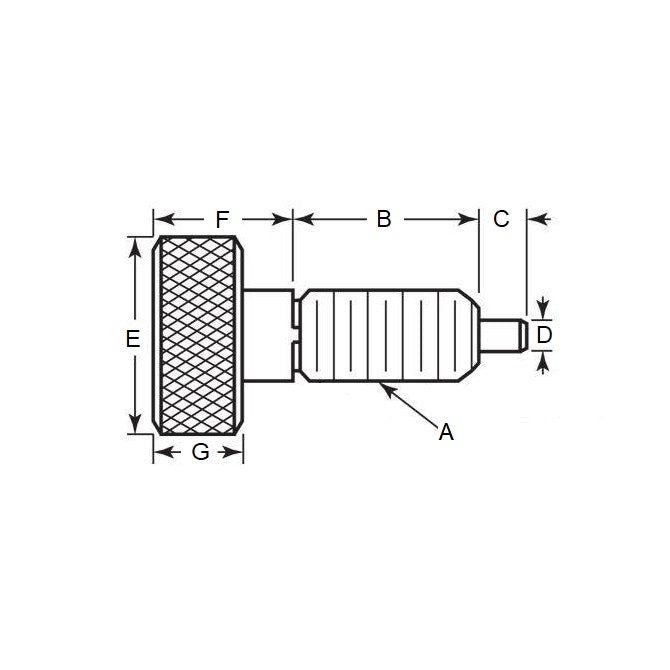 1068276 | PLST-060-130-HKSLK-018 --- Spring Plungers - M6 (6x1mm) x 13 mm x 4.5 N