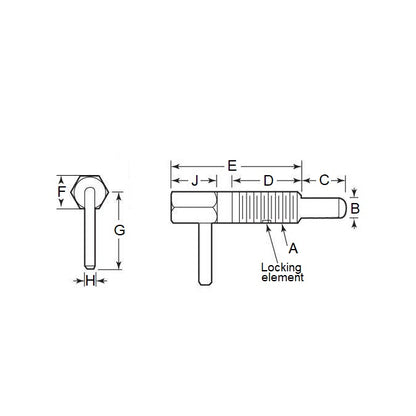 1087752 | PLST-095C-159-HLACL-006 (125 Pcs) --- Spring Plungers - 3/8-16 UNC (9.53mm) x 15.9 mm x 1.1 N