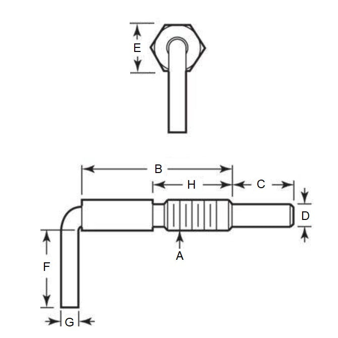 1104015 | PLST-127C-381-HLC-009 --- Spring Plungers - 1/2-13 UNC (12.7mm) x 38.1 mm x 2.2 N