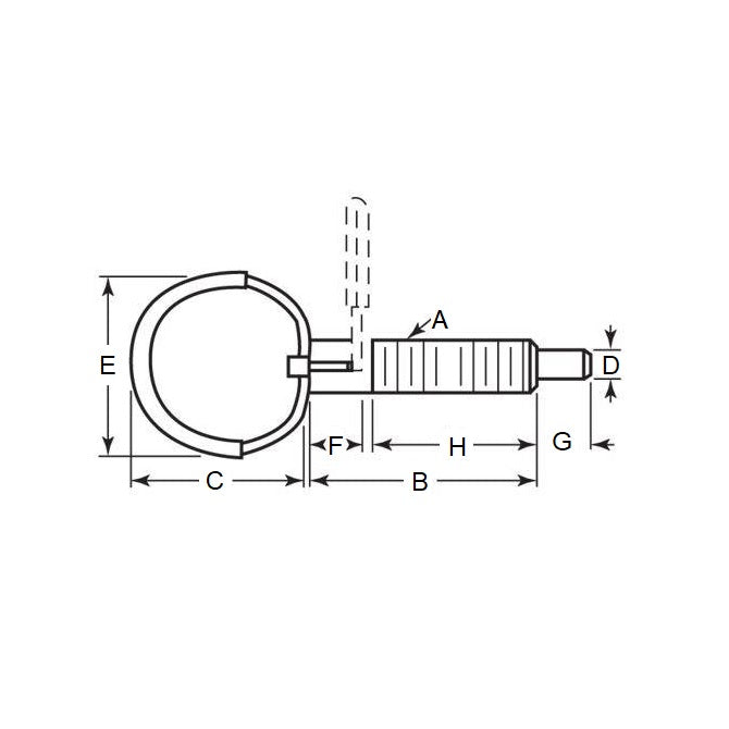 1088544 | PLST-095C-427-RCL-018 --- Spring Plungers - 3/8-16 UNC (9.53mm) x 42.7 mm x 8.9 N