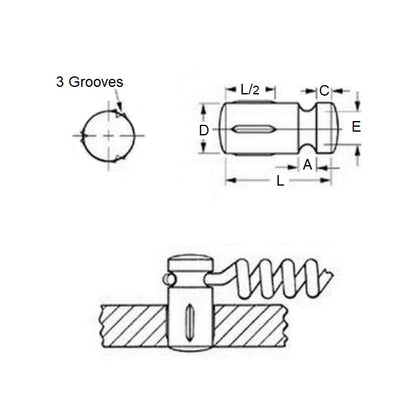 1050104 | SPP-032-19 (10 Pcs) --- Spring Posts - 3.175 mm x 19.05 mm x 1.626 mm