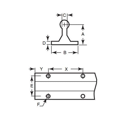 1103821 | PBL305RS --- Rail - 12.7 mm x 28.58 mm x 304.8 mm