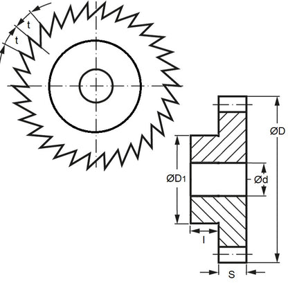 1086168 | RT-040-0120-150-200-HH --- Ratchets Ratchets and Pawls - 9.420 CP x 40 x 120 mm