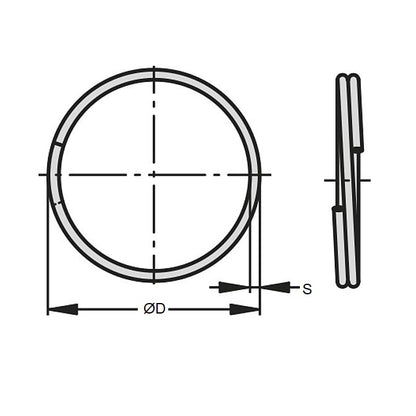 1040066 | RS18-26-316 (5 Pcs) --- Rings - 1.78 mm x 23.6 mm x 27.3 mm