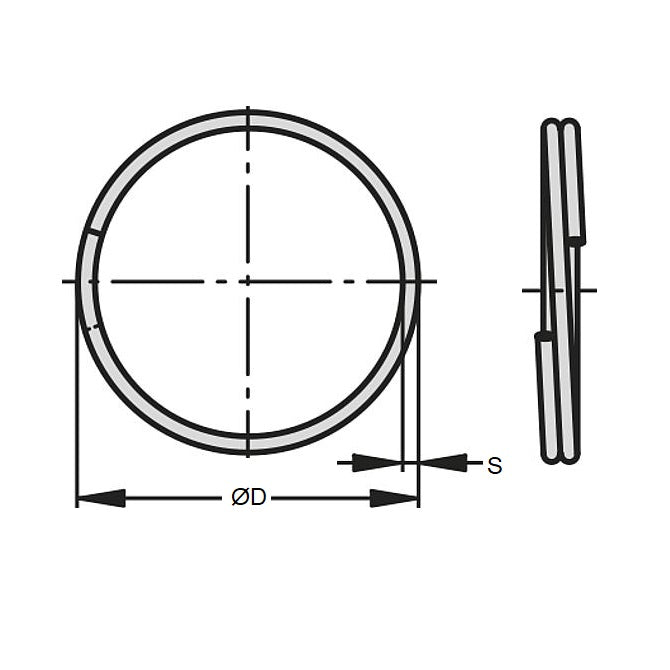 1042749 | RS23-29-316 (5 Pcs) --- Rings - 2.3 mm x 29.5 mm x 34 mm