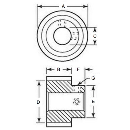 1129659 | RR1110RS --- Rollers - 22.23 mm x 9.53 mm x 6.375 mm