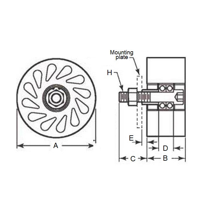 1188852 | RR-410RS --- Rollers - 101.6 mm x 49.28 mm x 35.814 mm