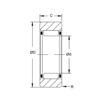Track Rollers - 25x47x15.8 mm