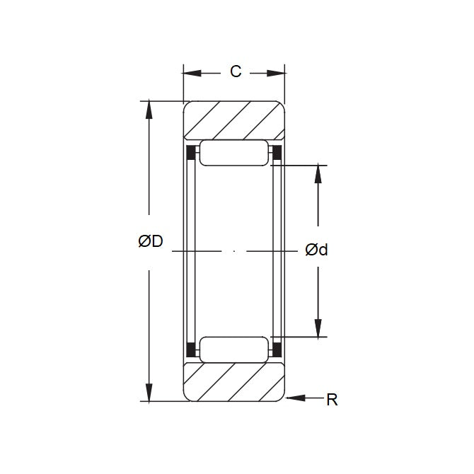 1115301 | RNAST12 --- Track Rollers - 16 mm x 32 mm x 11.8 mm