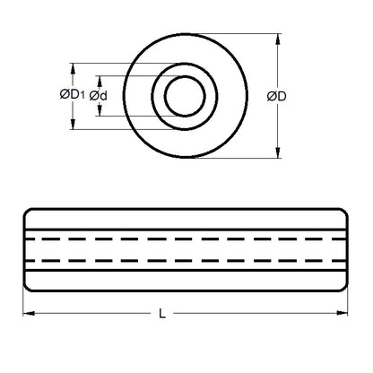 1152179 | AU60RS --- Rollers - 38.1 mm x 304.8 mm Solid