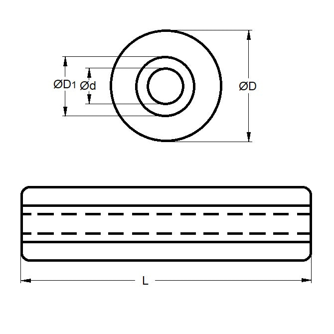 1163755 | AU64RS --- Rollers - 50.8 mm x 304.8 mm x 12.7 mm