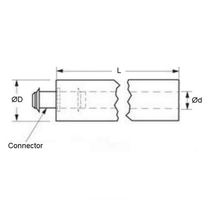 1076193 | RNTH-064-305 (Length) --- Belts - 6.4 mm x 2.5 mm 305mm Length (1 foot)