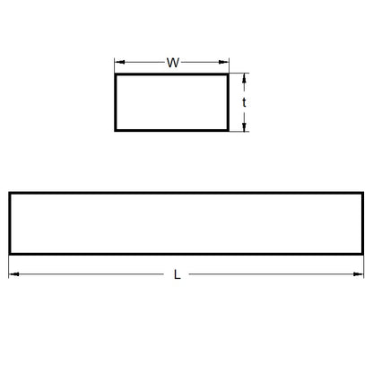 1001490 | STR-030-0127-0500-CST --- Strip - 0.3 mm x 12.7 mm x 500 mm