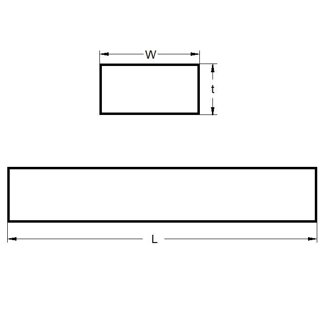 1047929 | STR-318-0191-1219-CST (Each) --- Spring Steel Strip - 3.18x19.1x1219.2 mm - Carbon Spring Steel