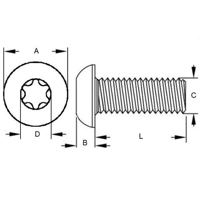 1061059 | SC048F-019-B-TX-S4 (10 Pcs) --- Screw - 10-32 UNF (4.762mm) x 19.1 mm