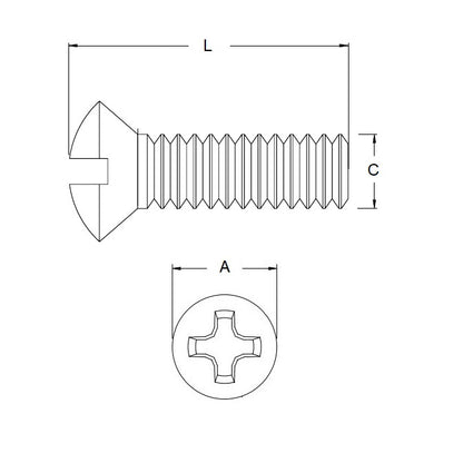 1068668 | SK060M-016-O-PH-S4 (10 Pcs) --- Screw - M6x1 x 16 mm