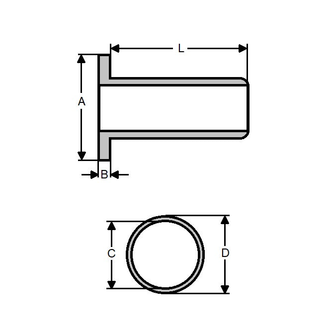 1073750 | SI-064-159 (10 Pcs) --- Insulators - 1/4 in. (6.35mm) x 15.875 mm x 6.604 mm