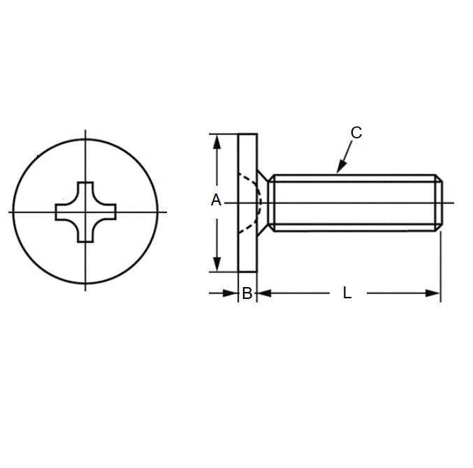 1043544 | SC025M-005-ULH-PH-CZ (50 Pcs) --- Screw - M2.5x0.45 x 5 mm