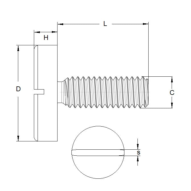 1046095 | SC030M-005-LS-C (55 Pcs) --- Screw - M3x0.5 (3mm Standard) x 5 mm