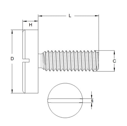 1046095 | SC030M-005-LS-C (55 Pcs) --- Screw - M3x0.5 (3mm Standard) x 5 mm