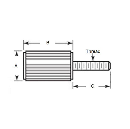 1071992 | SCP064C-016-S4 (Each) --- Panel Screws - 1/4-20 UNC - 6.35mm - 15.87x12.7 mm - Stainless Steel 304 Similar to A2, 18-8 HRB80 Screw