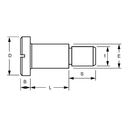 1065968 | SHLD055-0025-SLL-C (5 Pcs) --- Shoulder Screws - 5.5 mm x 2.5 mm M4x0.7