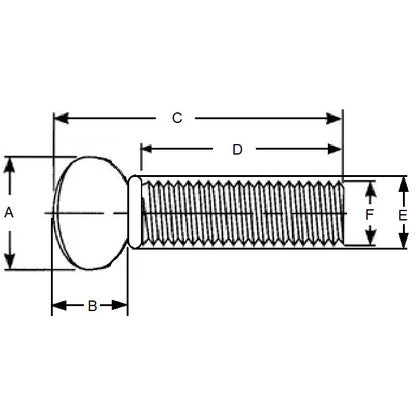 1079127 | THS079C-038-F-CS-WF (50 Pcs) --- Thumb Screws - 5/16-18 UNC (7.94mm) x 38.1 mm x 58.74 mm