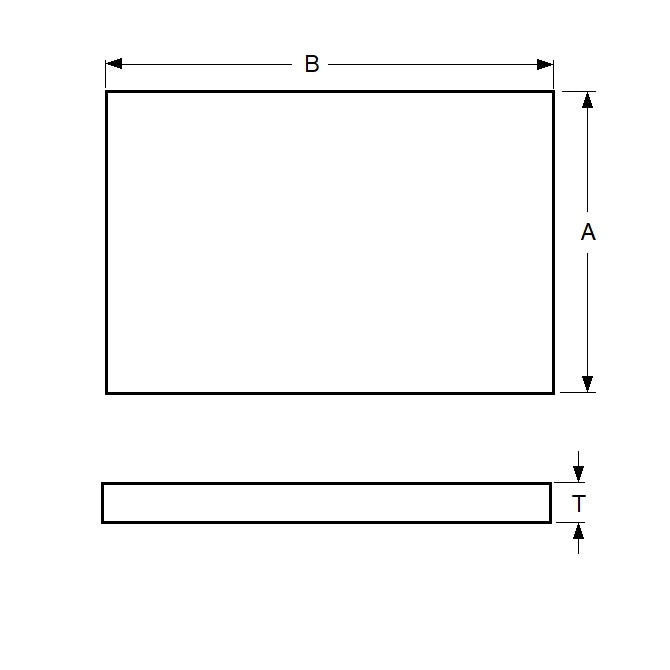 1201379 | MNP-001-152-W --- Neoprene Pads Mounts - 152.40 x 152.40 x  1.0 - 25.0 x 7.938 mm