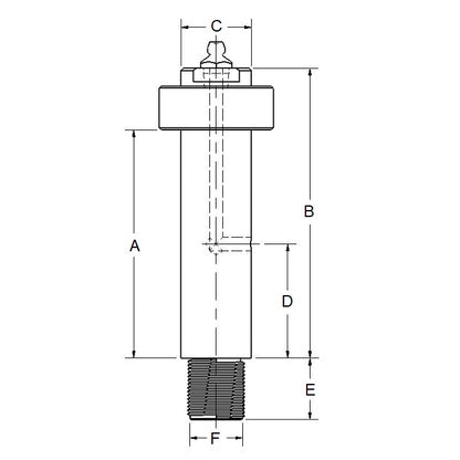 1197323 | IDC-172RS --- Shafts - 133.35 mm x 38.1 mm 1in.-14TPI