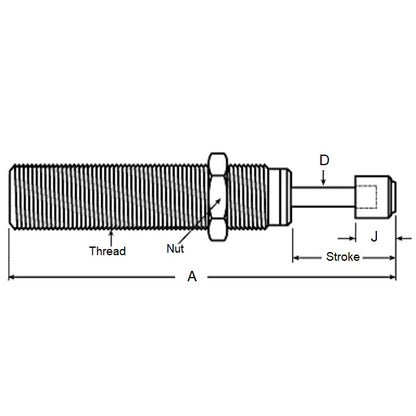 1130190 | ACE106RS --- Shock - 23.11 mm x  1.3/8-12 x 138.18 mm