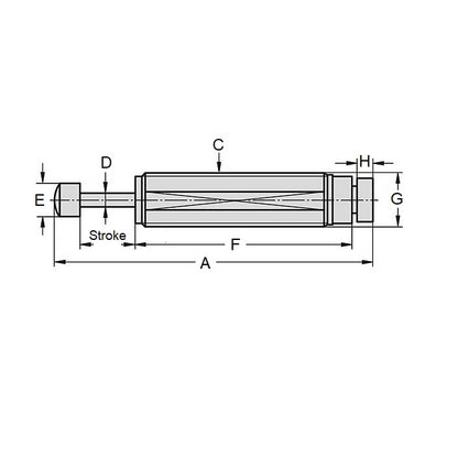 1134954 | ED2RRS --- Hydraulic Shock Absorbers - 25.4 mm 1-12 UNF (25.4mm) Standard