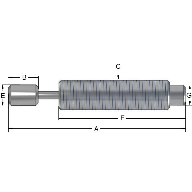 1071718 | ED7CRS --- Hydraulic Shock Absorbers - 6.35 mm 3/8-32 UNF 57.15 / 40.89