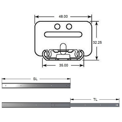 1220488 | SUG-374RS --- Slides - 577.85 mm x 419.1 mm x 5.897 kg