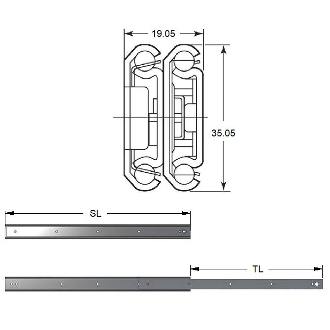 1220588 | SUG-414RS (10 Pcs) --- Slides - 599.95 mm x 609.6 mm x 41.73 kg