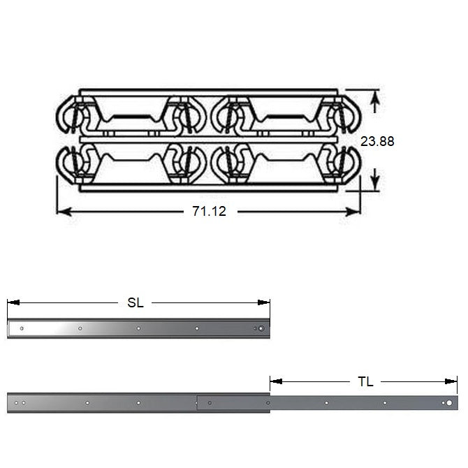 1215352 | SUG-274RS --- Slides - 304.8 mm x 319.02 mm x 271.702 kg